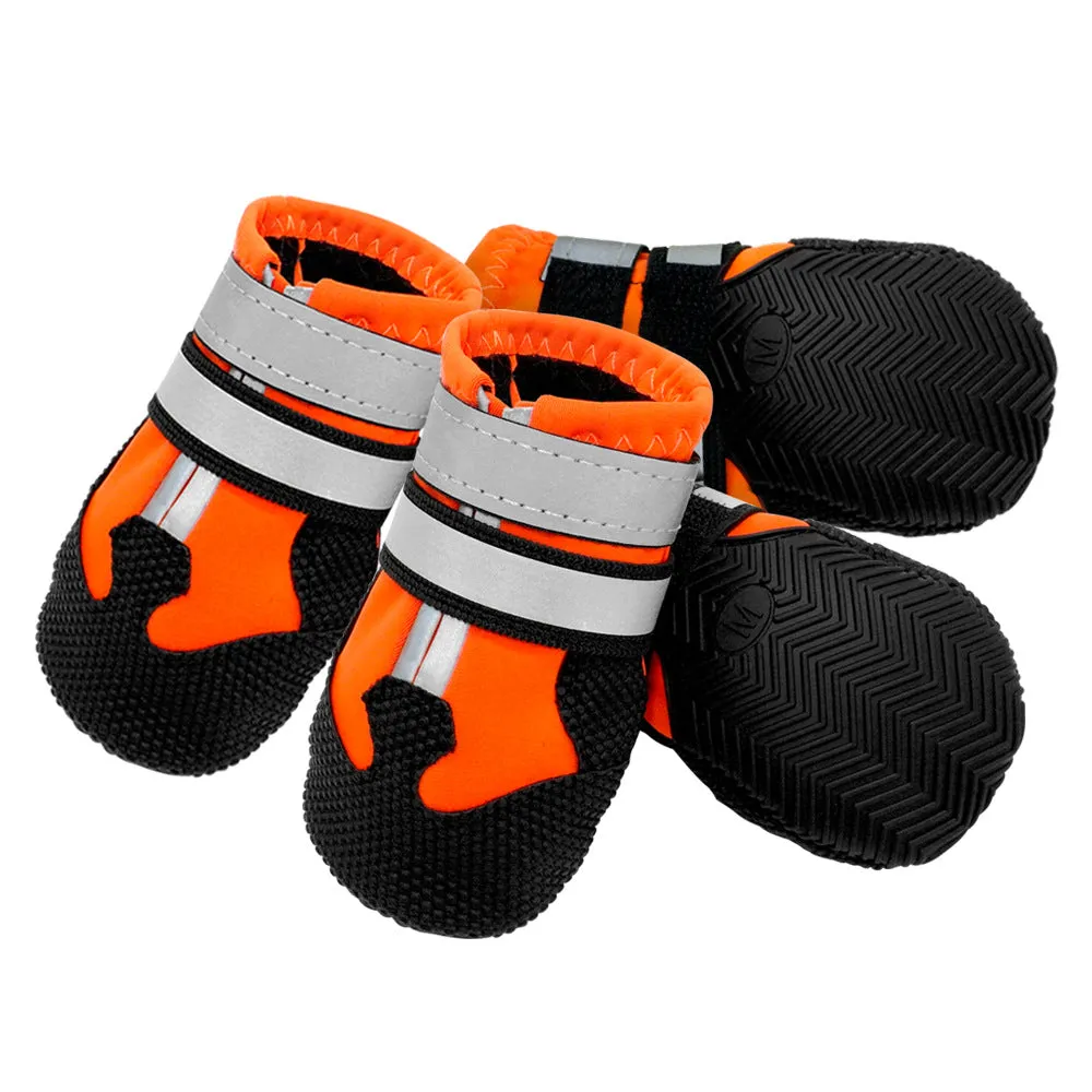 4PCS Waterproof Snow Boots for Large Dogs with Reflective Strips - Keep Your Pet's Paws Warm, Dry, and Visible