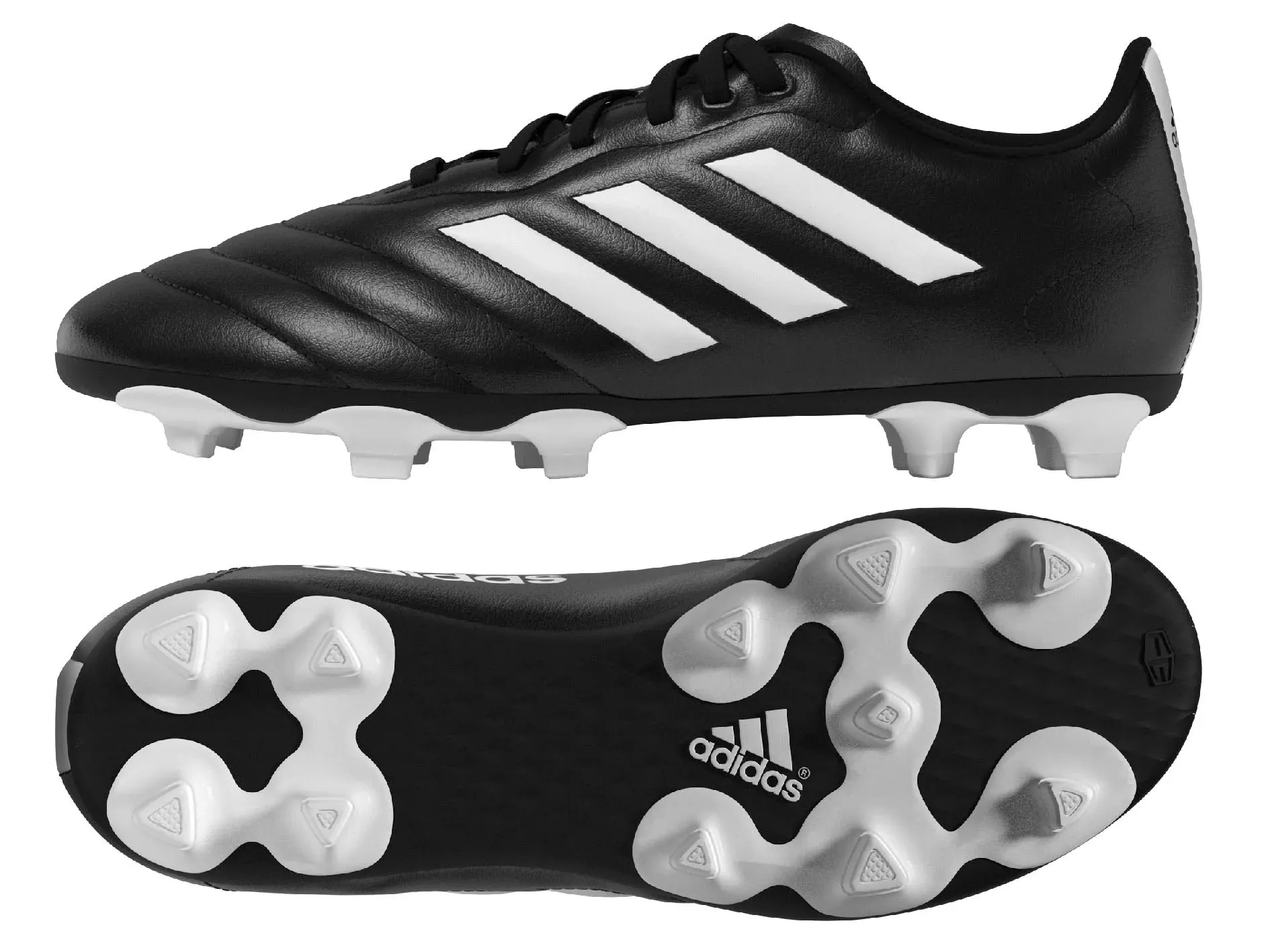 Adidas Kids Goletto VIII FG Boots - Black/White/Black