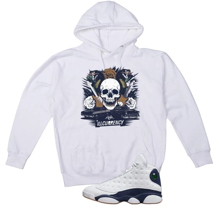 Air Jordan 13 Midnight Navy White T-Shirt (Vintage Illcurrency)| illcurrency