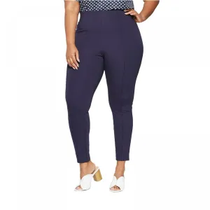 Ava & Viv Women's Plus Size Pull On Ponte Pants With Comfort Waistband