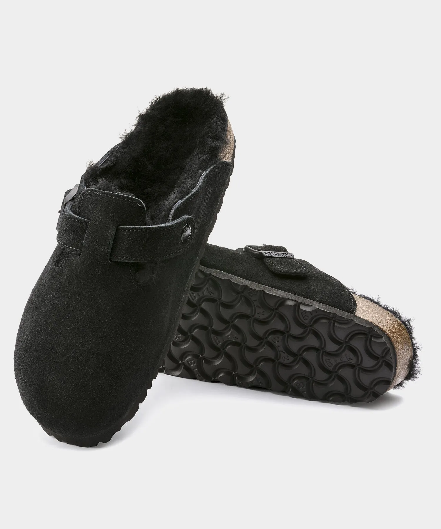 Birkenstock Boston Shearling in Black