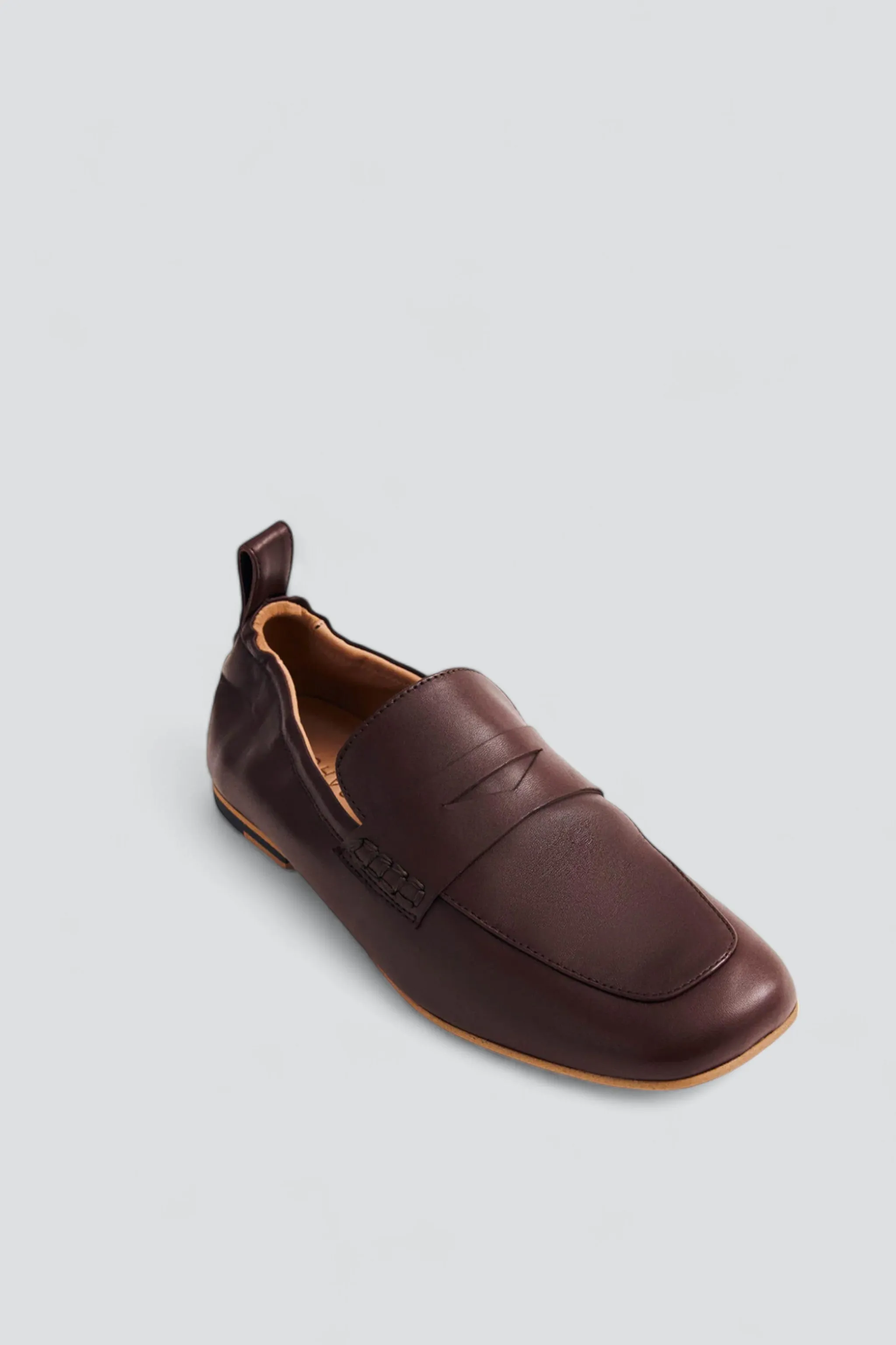 Brown Milada Leather Loafer