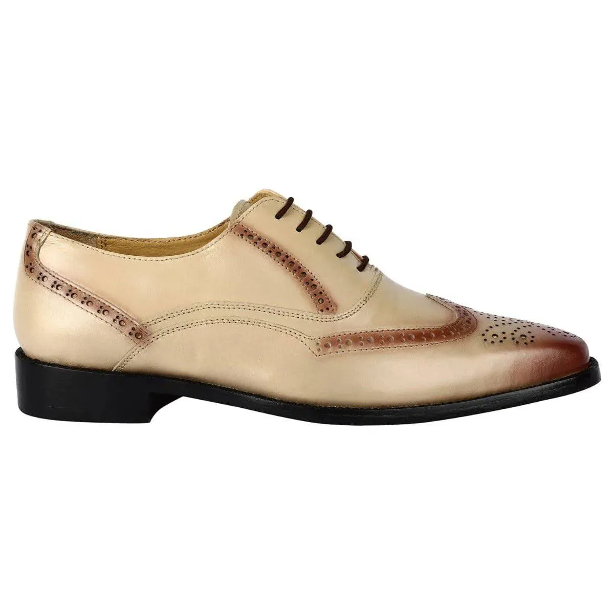 Bubble Leather Oxford Style Dress Shoes