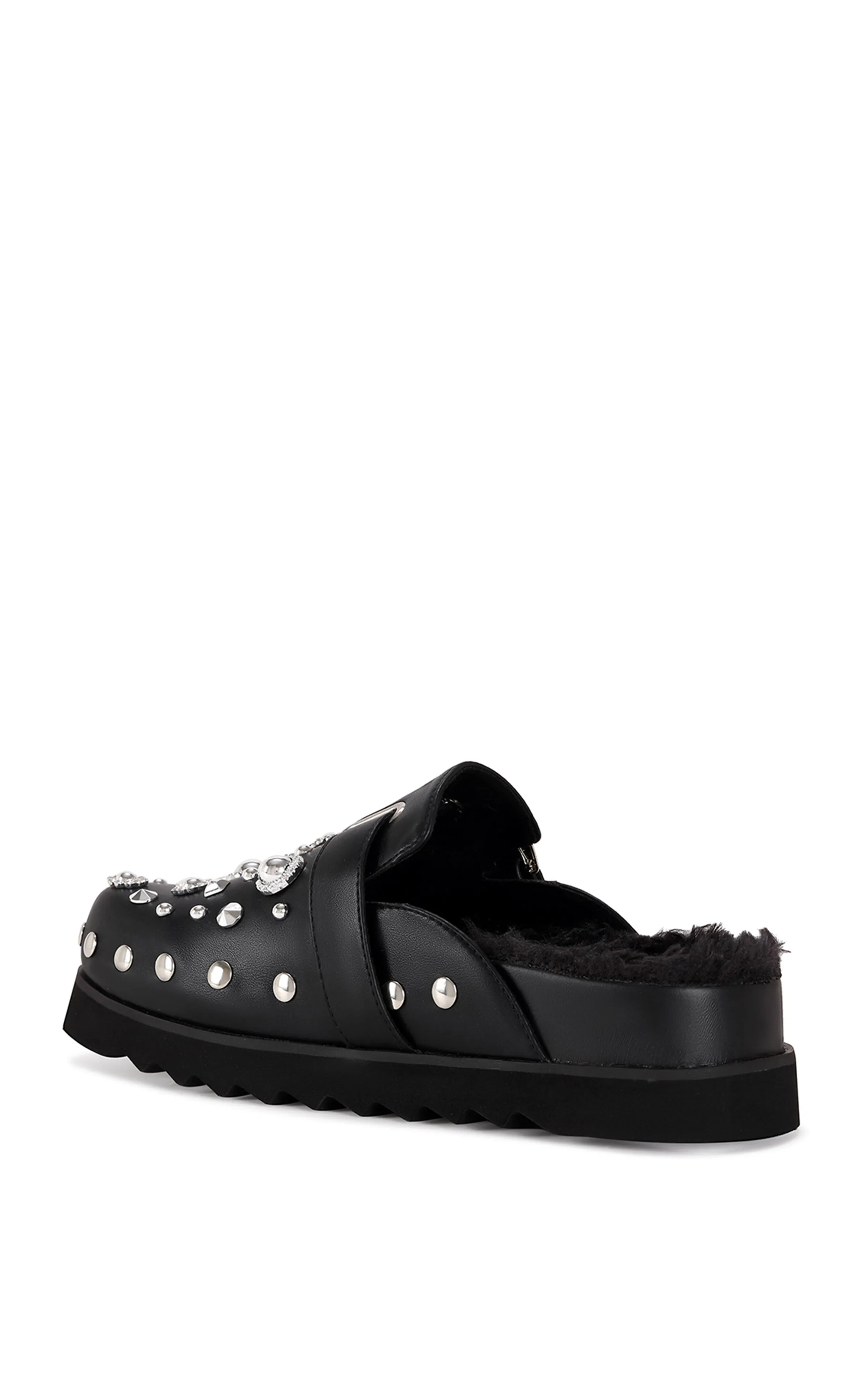 CHATTER-BLACK MULE FLAT