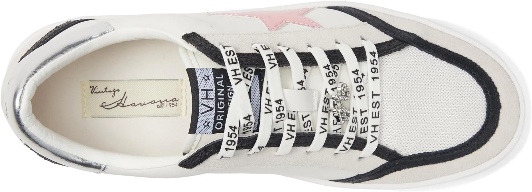 Dennise Vintage Havana Sneakers, Pink/Silver Multi