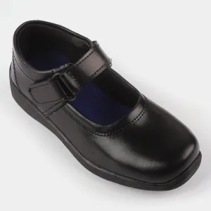 Girls School Shoes TS-11A-BLACK