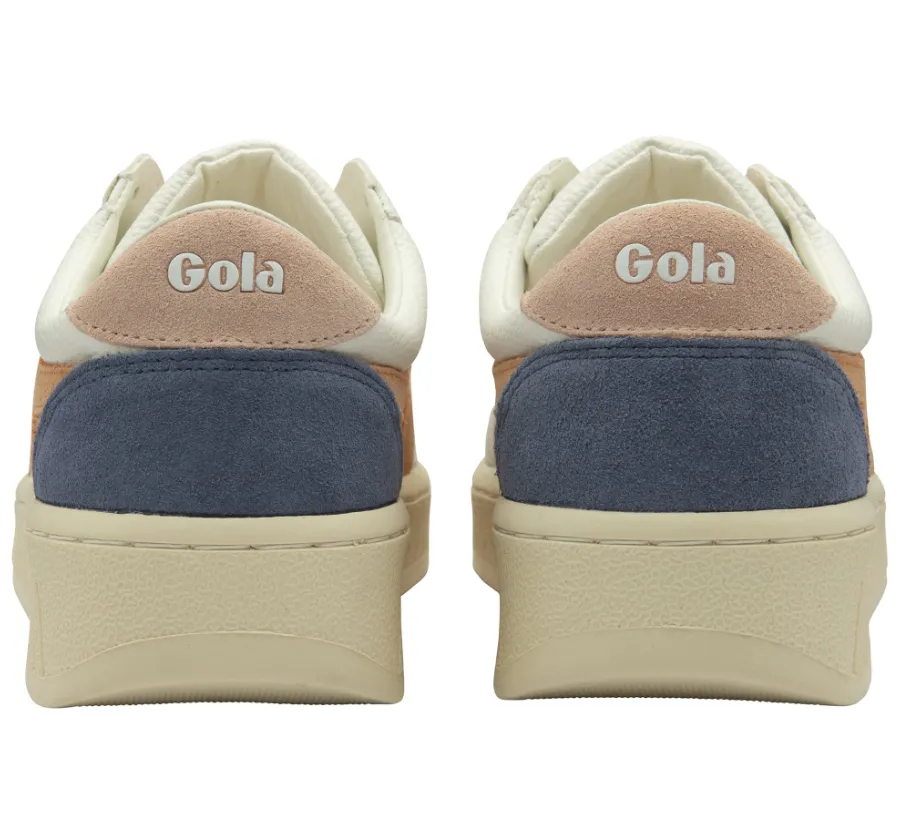 Gola Womens Sneaker Grandslam Trident White/Salmon/Pearl Pink