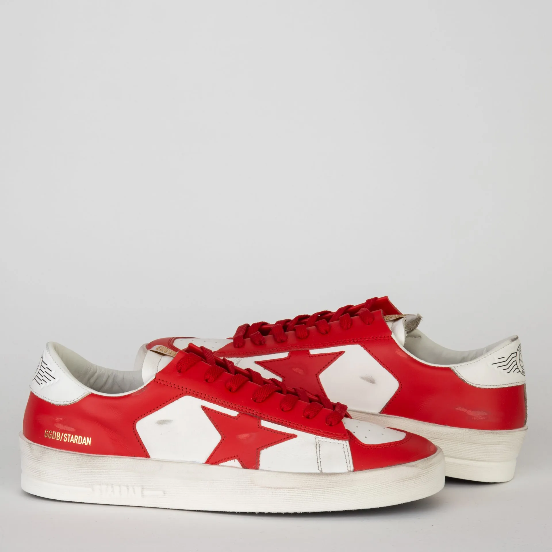 GOLDEN GOOSE SNEAKERS STARDAN WHITE/RED