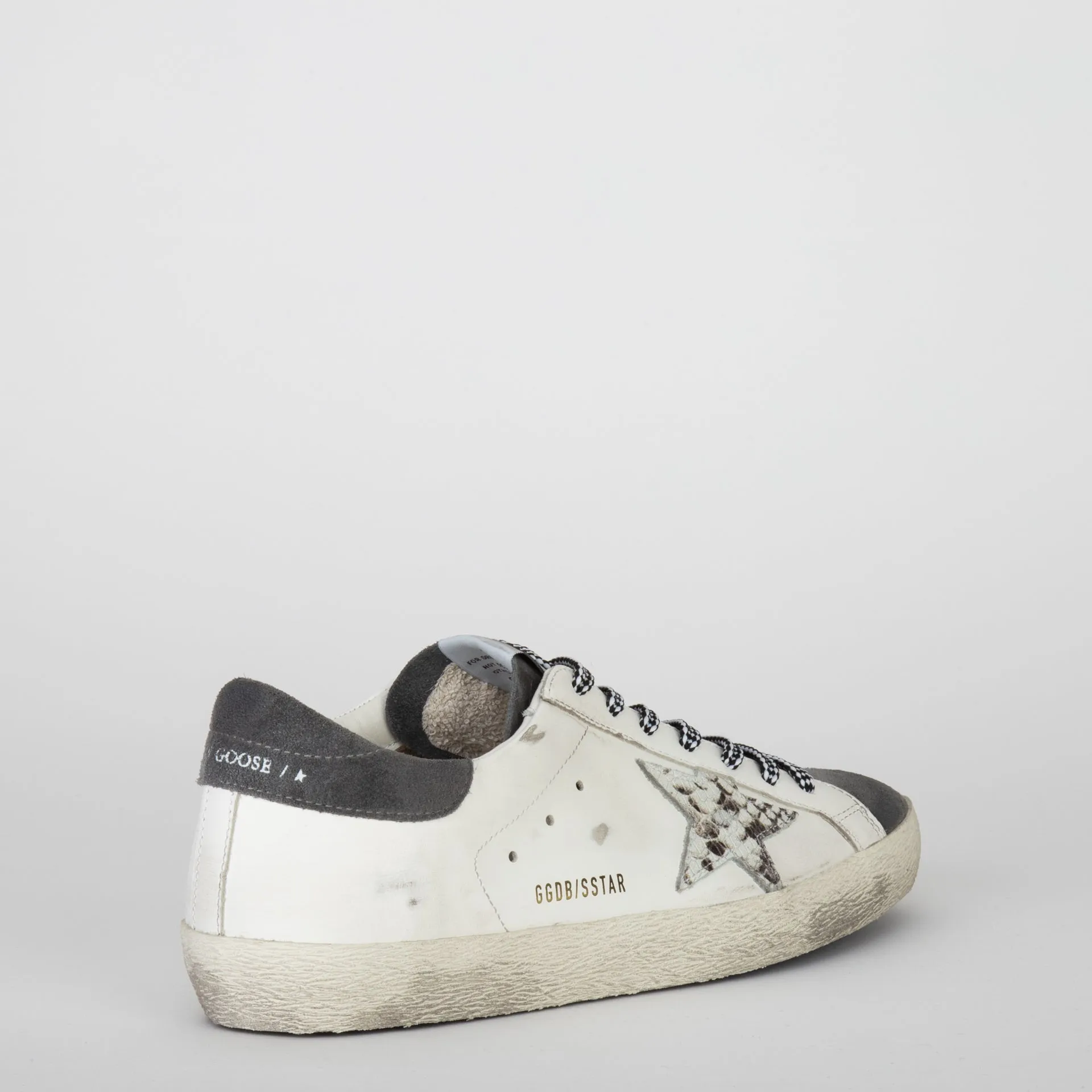 GOLDEN GOOSE SNEAKERS SUPER STAR WHITE/GREY ASPHALT/GREY PHYTON