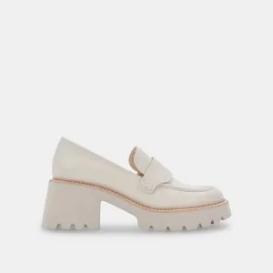 HALONA LOAFERS IVORY LEATHER - re:vita