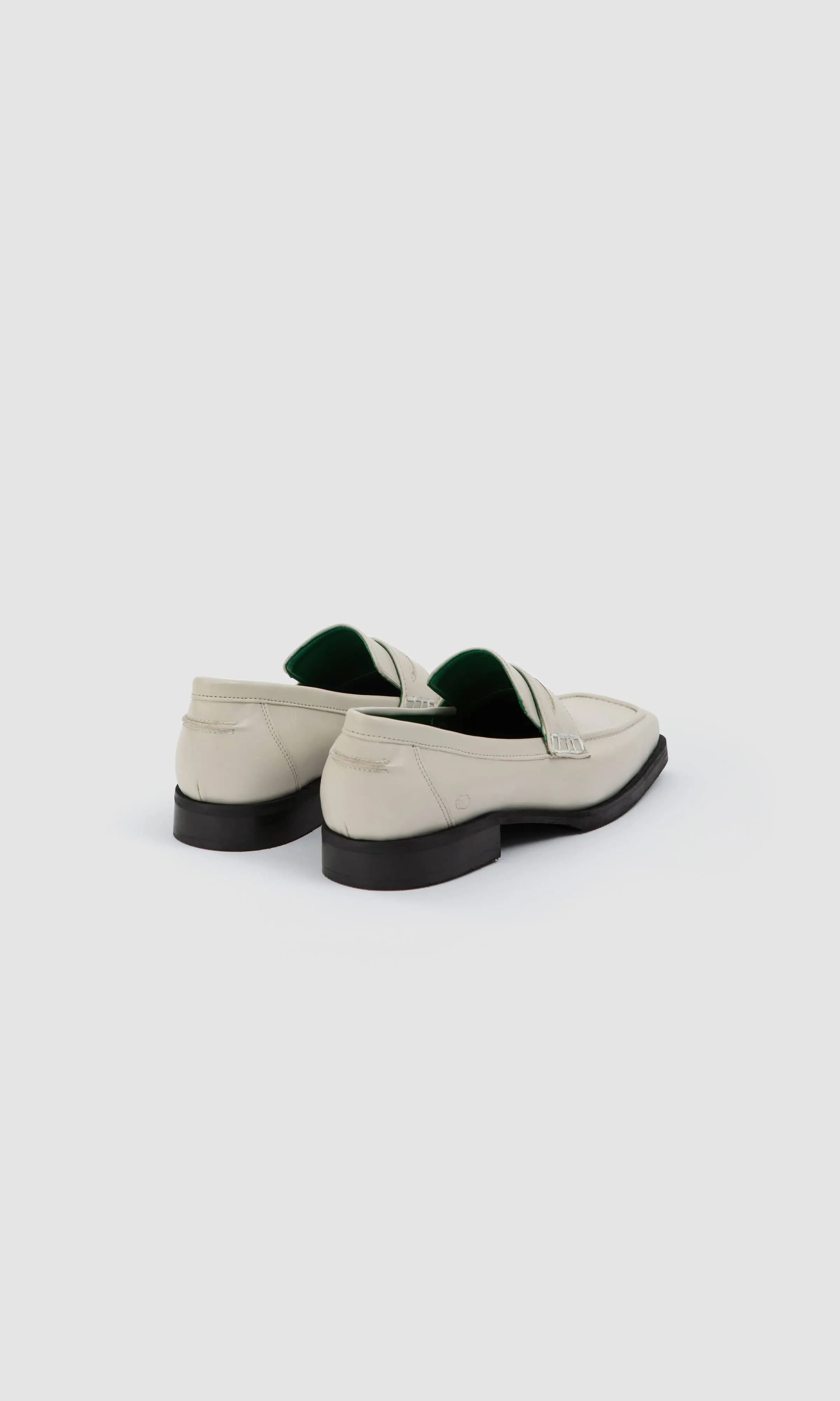 Joan Vegan Apple Leather Loafers | Cream