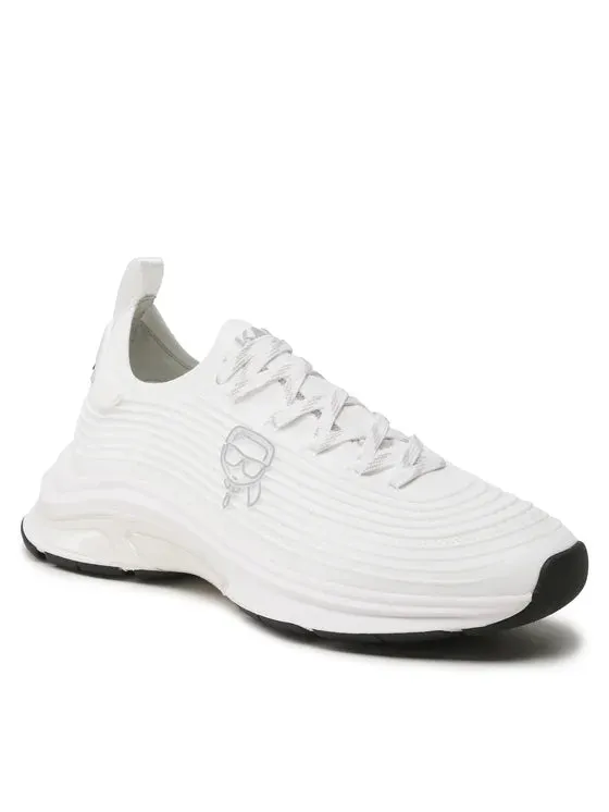 KARL LAGERFELD LUX FINESSE SNEAKERS IN WHITE