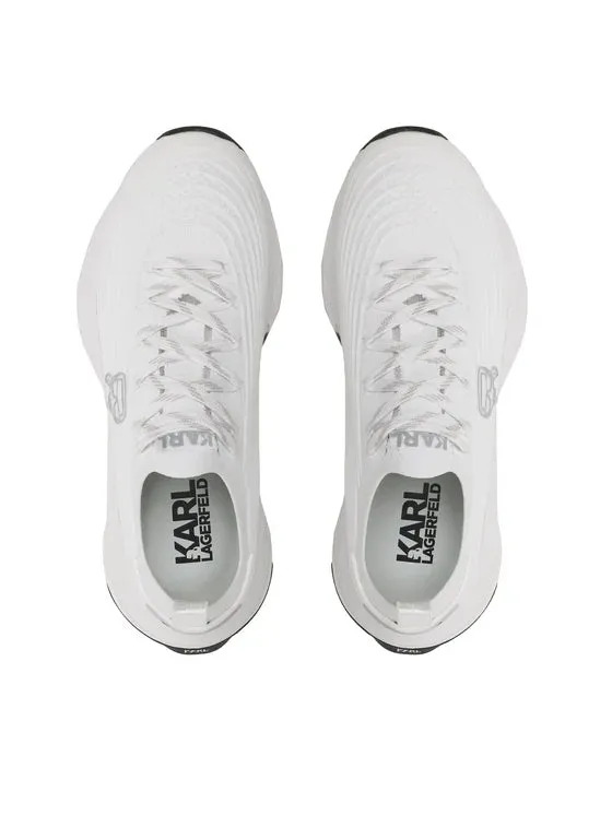 KARL LAGERFELD LUX FINESSE SNEAKERS IN WHITE