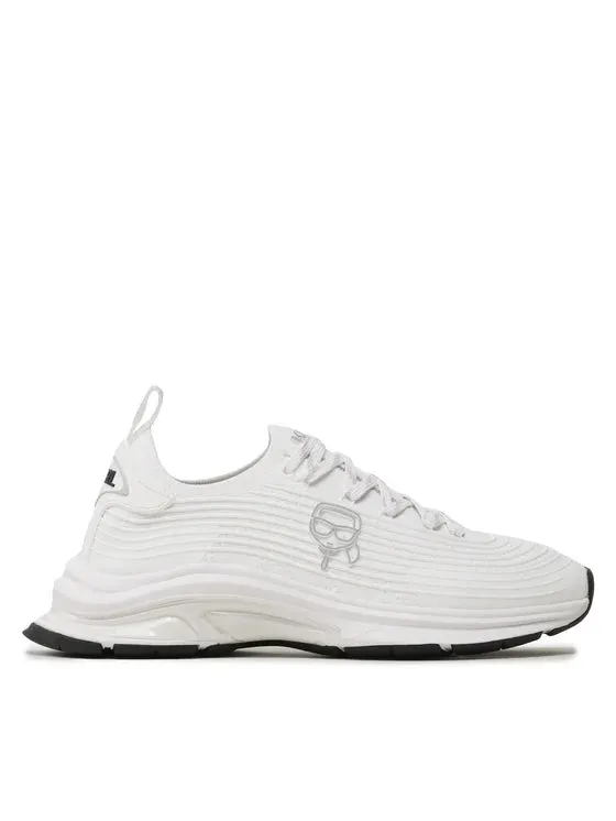 KARL LAGERFELD LUX FINESSE SNEAKERS IN WHITE