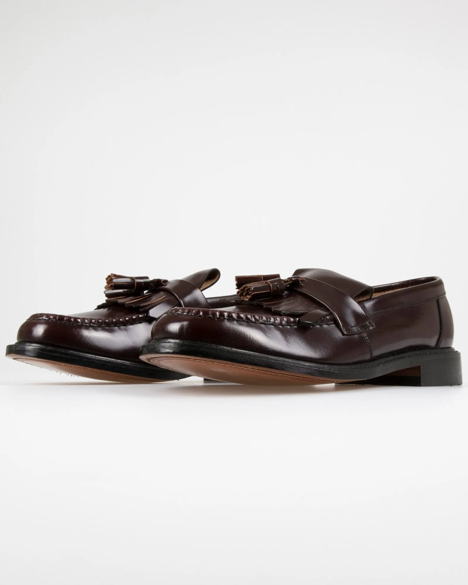 Loake Professional Brighton Polished Tassel Loafer - Oxblood