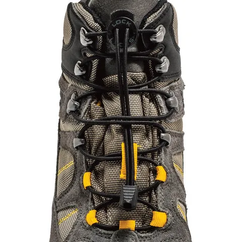 Lock Laces Boot No-Tie Shoelaces - Black