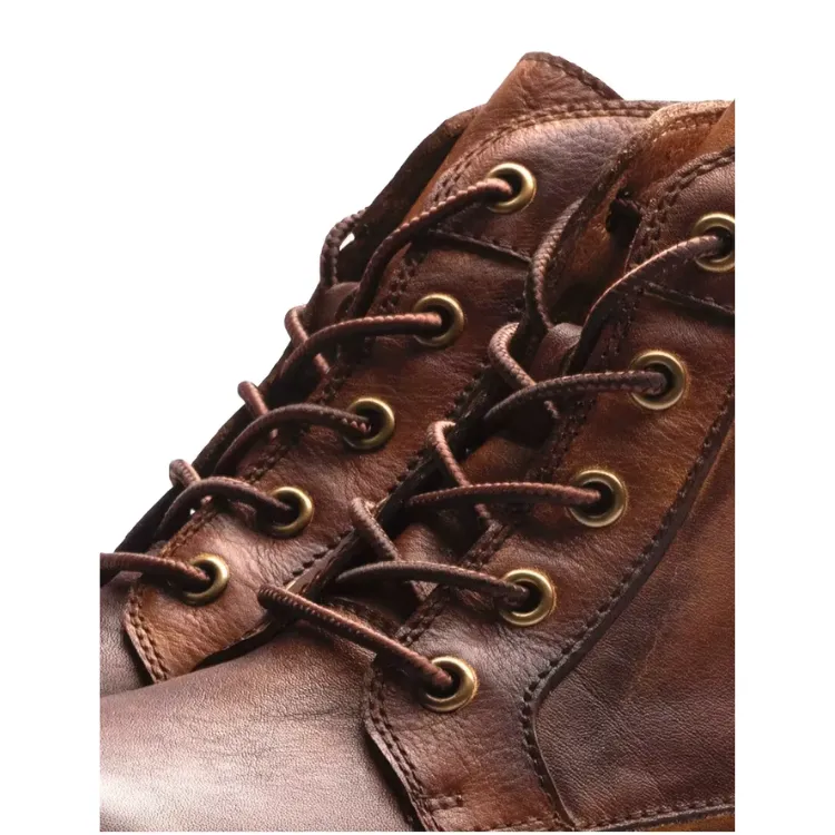 Men's Vintage Vegan Leather Boots with Polished Finish | Eco-Friendly Materials for All Seasons