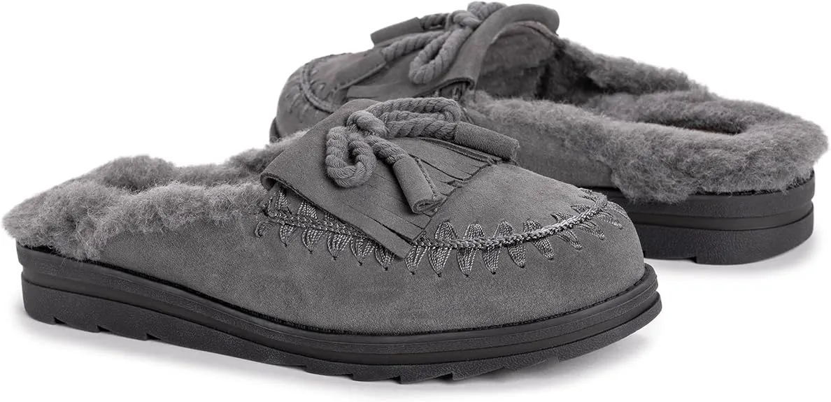 Muk Luks Women's Ziggy Hollywood Mule - Dark Grey