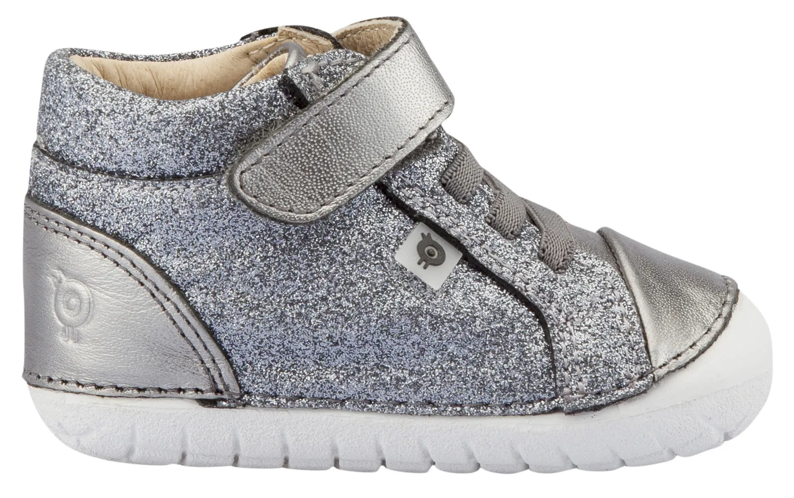 Old Soles Girl's Ring Pave Sneakers, Glam Gunmetal / Rich Silver