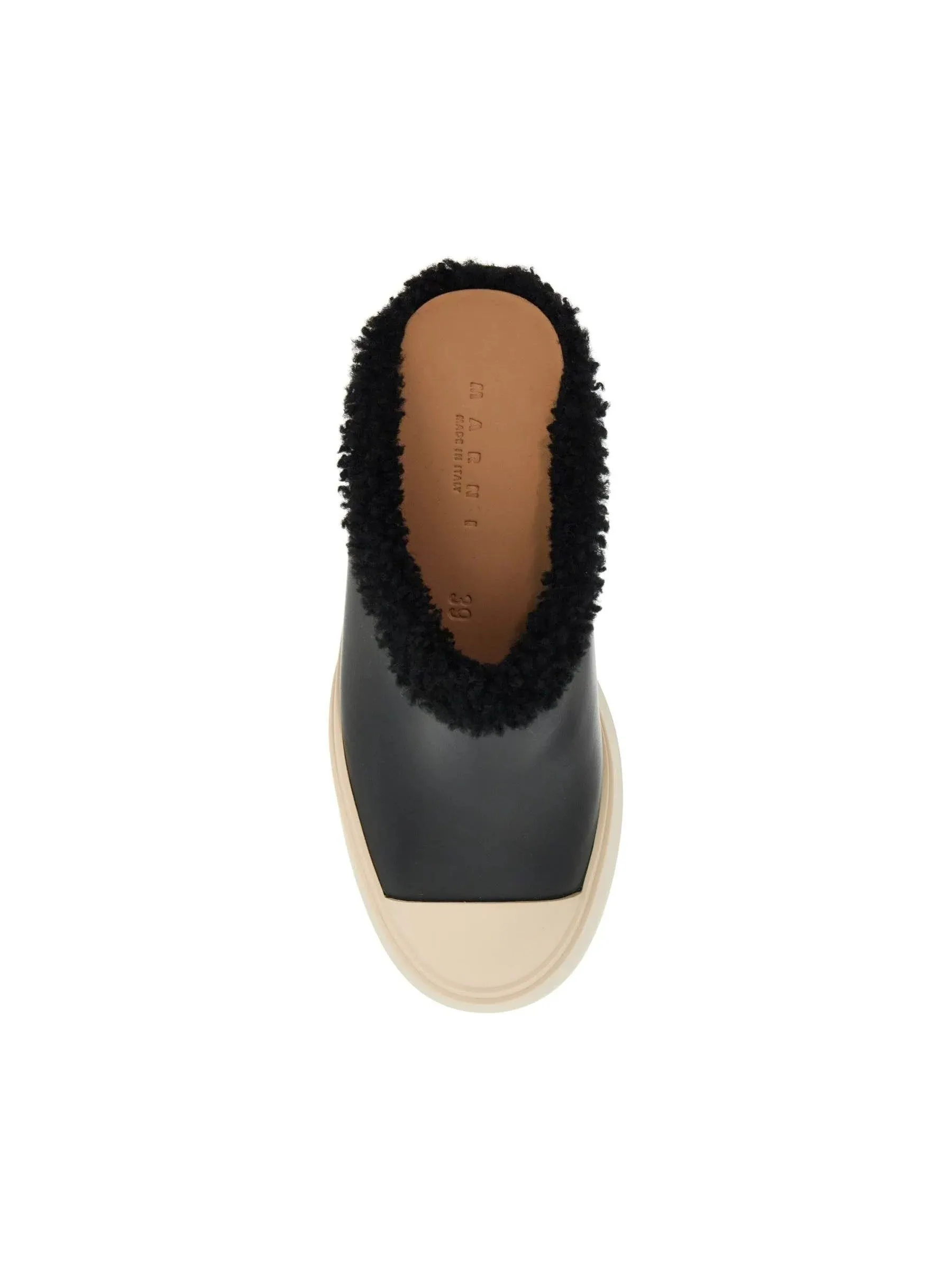 Pablo Shearling Leather Clogs