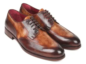 Paul Parkman Brown Dual-Tone Derby Shoes