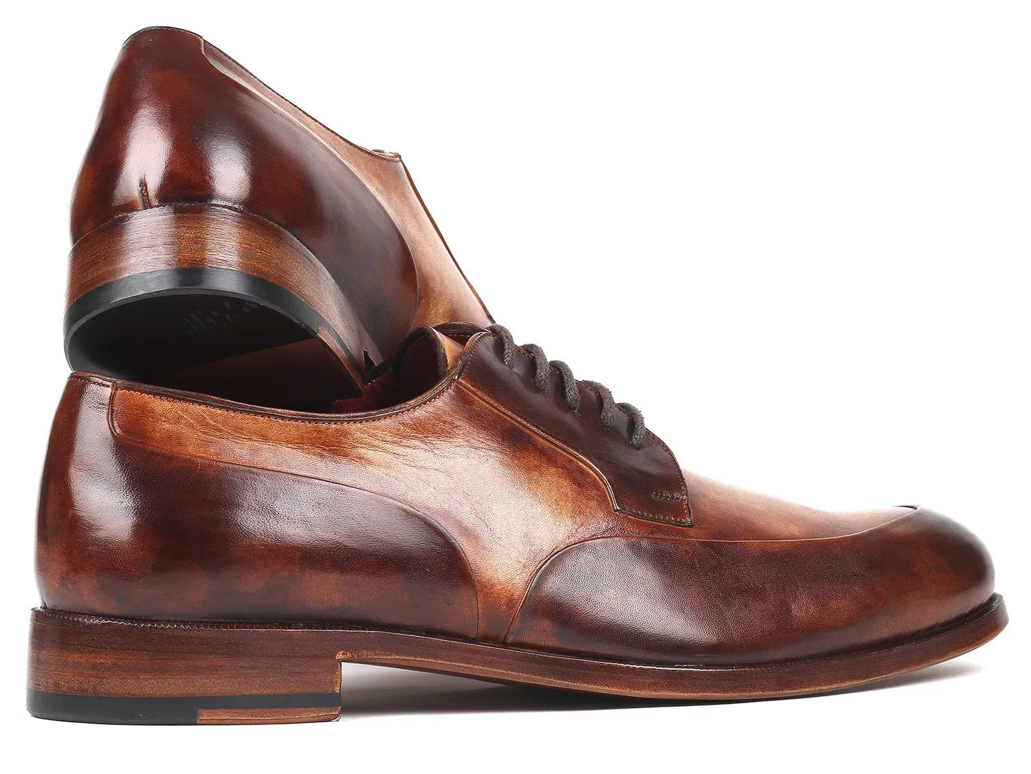 Paul Parkman Brown Dual-Tone Derby Shoes