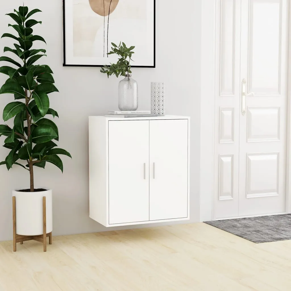 Shoe Cabinet White 60x35x70 cm Engineered Wood