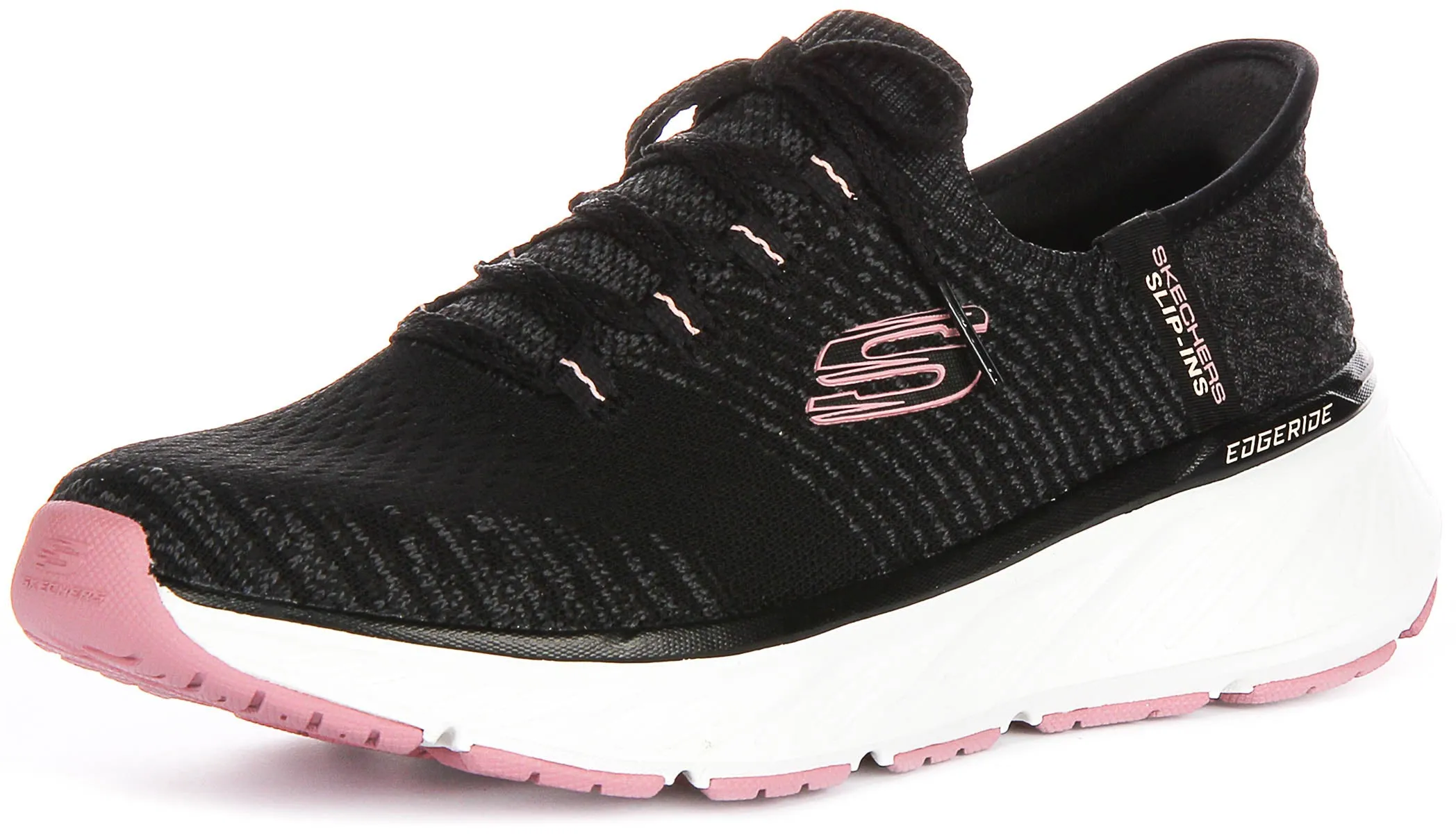 Skechers Edgeride Impression In Black Pink For Women