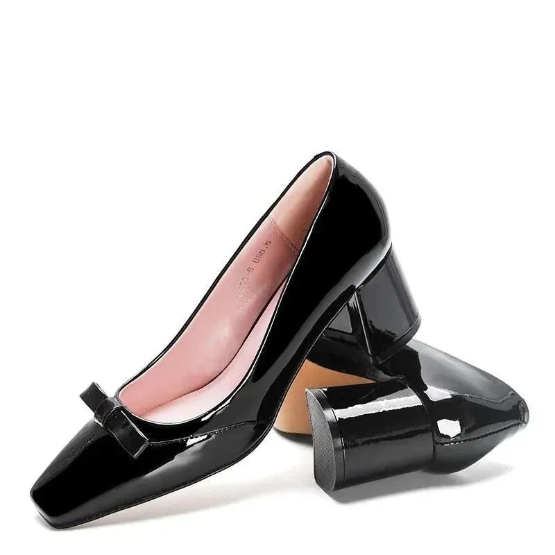 Slip-On Square Toe Women's Pumps Shoes