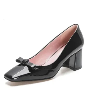 Slip-On Square Toe Women's Pumps Shoes