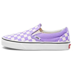 Vans Slip On - Checkerboard Violet/White