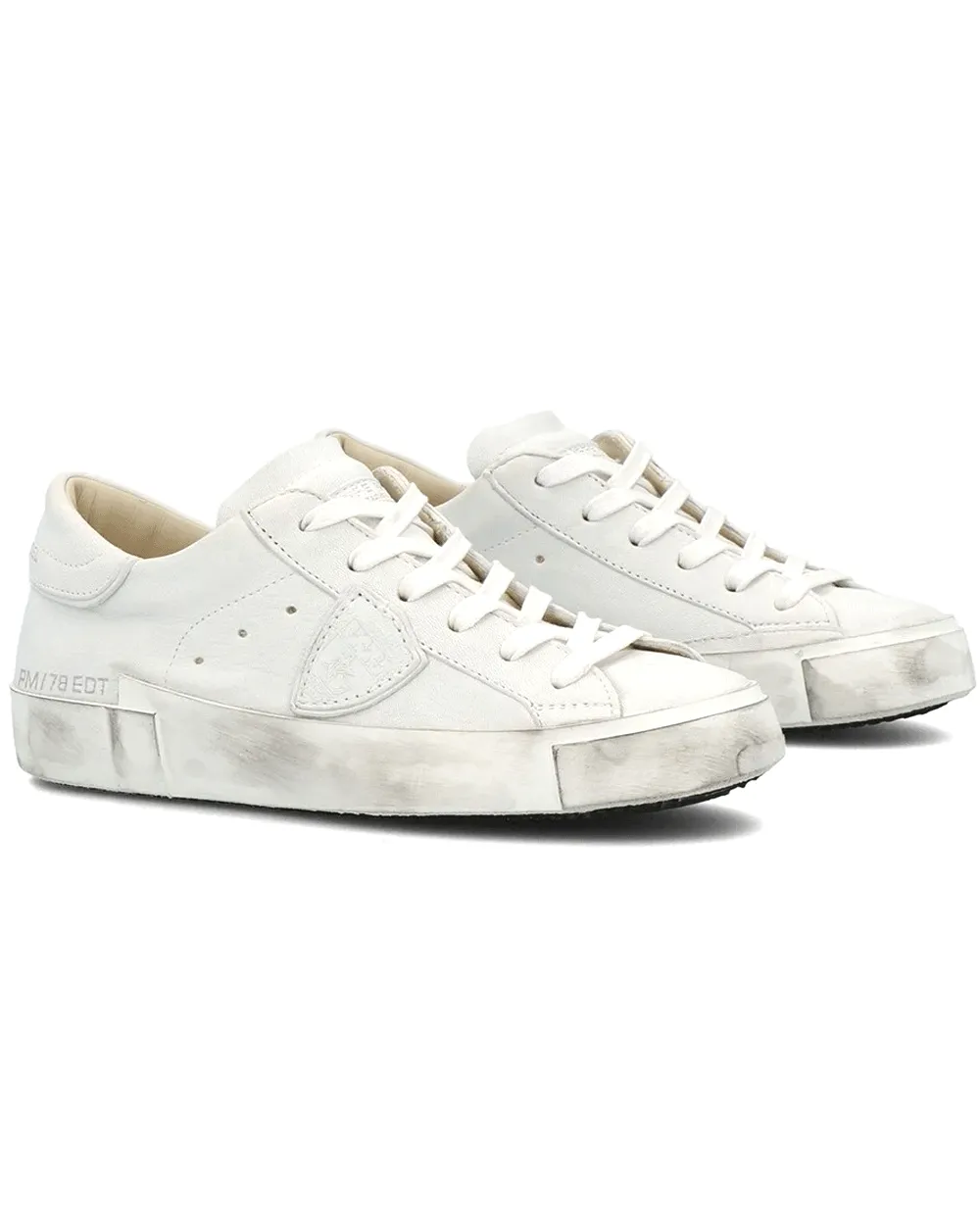 White Paris X Basic Sneakers